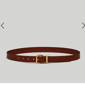 Madewell essential belt in brown (warm cinnamon) size large